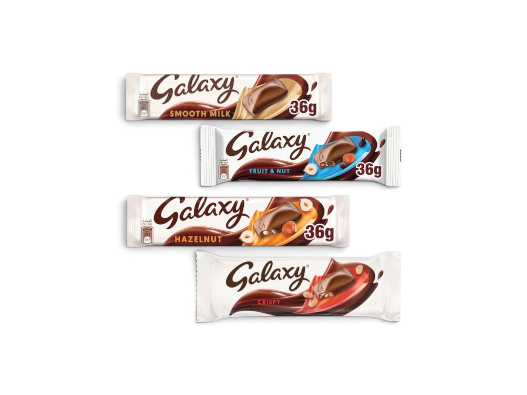2 شوكولاته جلاكسي ٣٦ جم