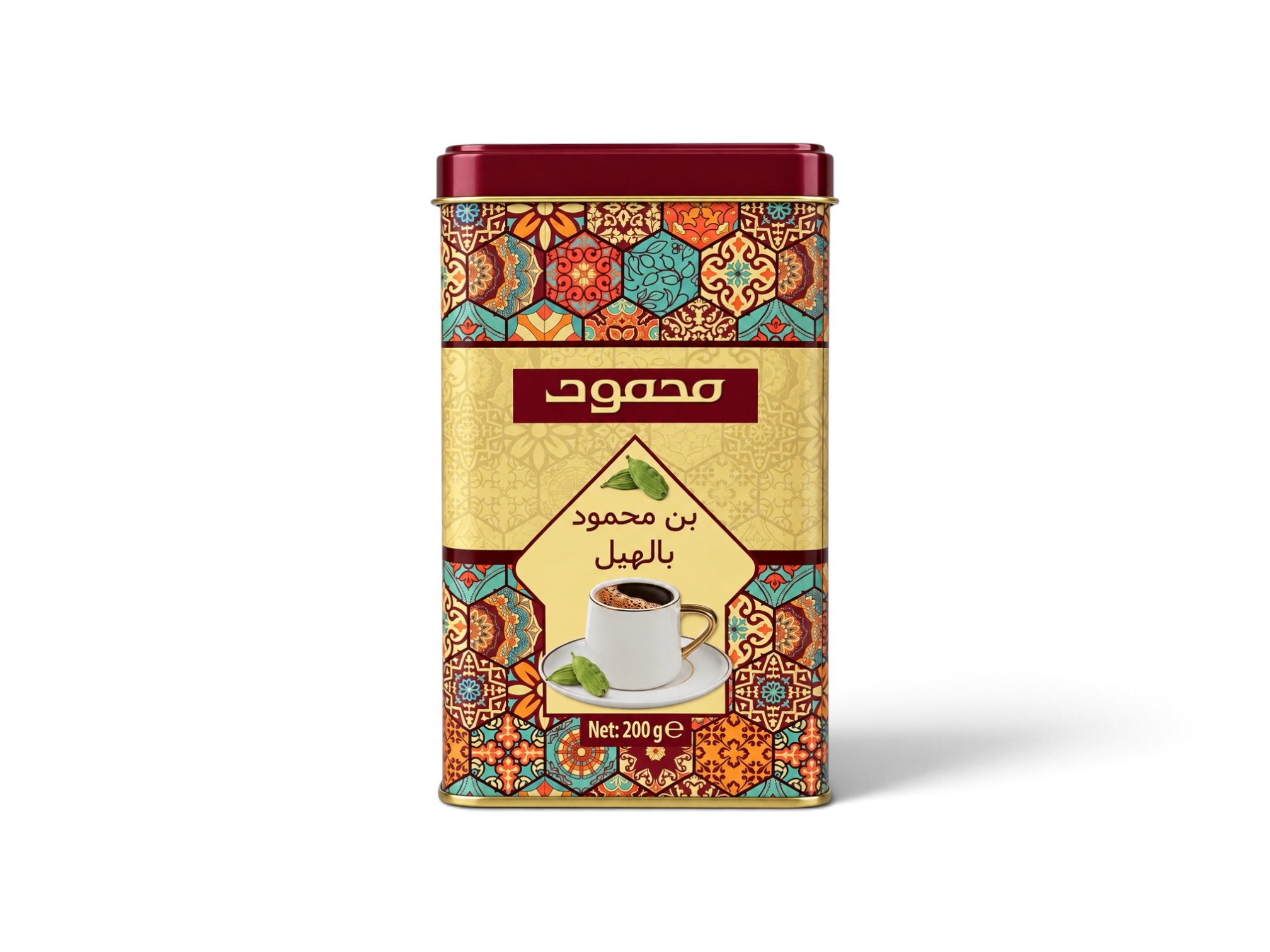 محمود قهوه تركي بالهيل ٢٠٠ جم