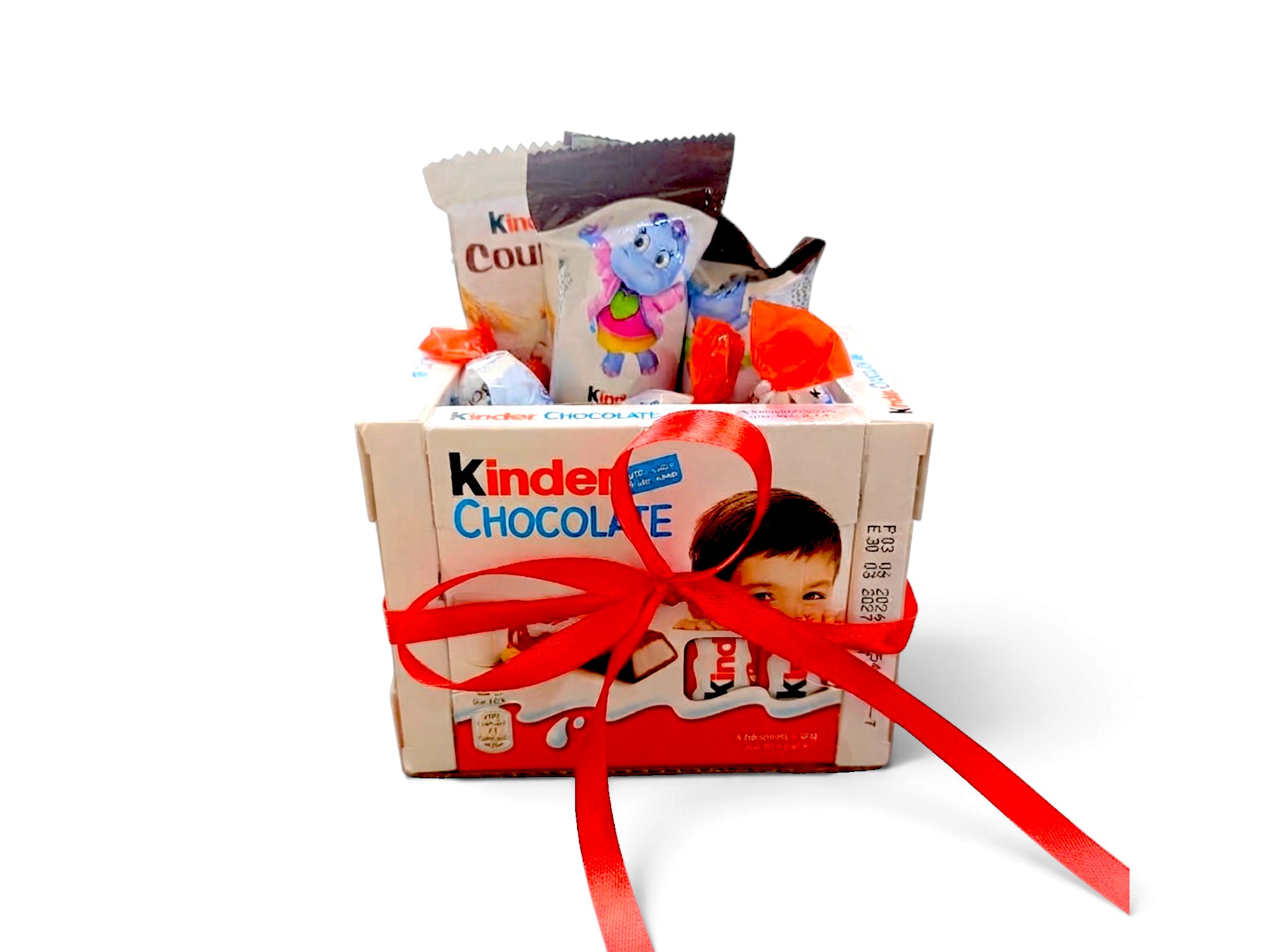 Kinder Box: 2 Happy Hippos, 2 Kinder Country, 4 Choco Bons.